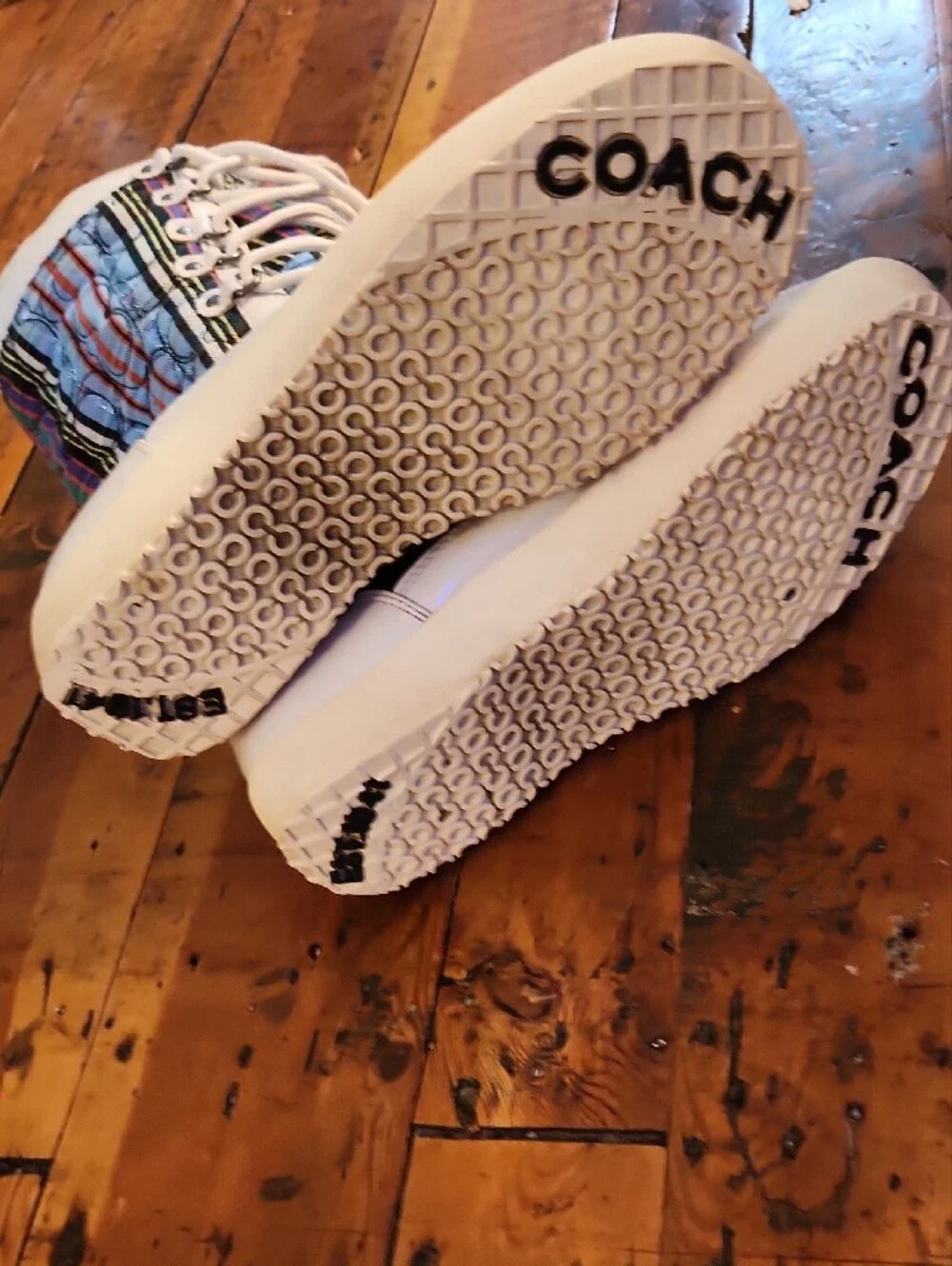 COACH Poppy Peggy Women's Quilted Multicolor Winter/Snow Boots